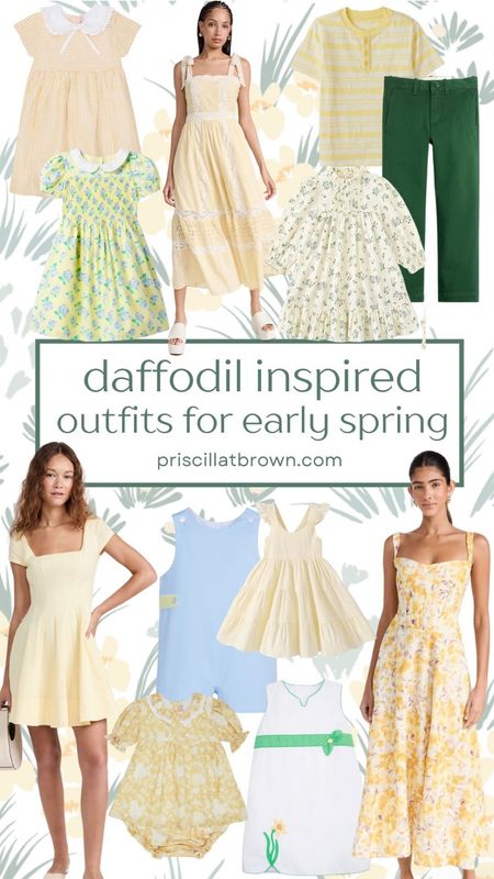 Daffodil inspired outfits for mom and baby! 

#LTKfamily #LTKSpringSale #LTKfindsunder100