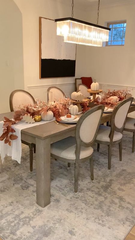 When Thanksgiving is still a few days away but you have no self control to decorate for Christmas! The dining room with a view of Christmas is the best of both holidays colliding! 🍂🌲

#LTKHoliday #LTKhome #LTKSeasonal