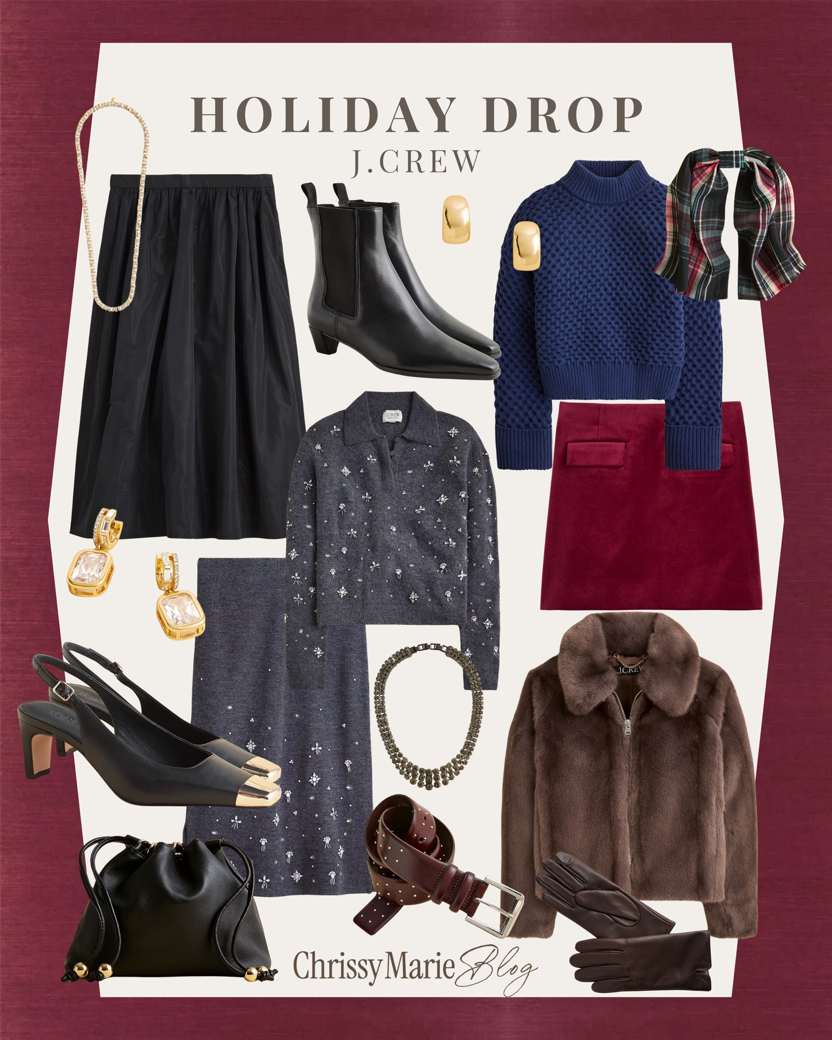 ✨ The J.Crew holiday drop is so good this year.
Rich textures, classic plaids, and those timeless pieces that feel festive without trying too hard. These are the kinds of holiday outfits you’ll wear to everything — from office gatherings to cozy December dinners.🤎

#JcrewStyle #HolidayOutfits #WinterWardrobe #ChicAndCozy #LTKHoliday #ChrissyMarieBlog 

 #LTKHoliday #LTKSeasonal #LTKFindsUnder50