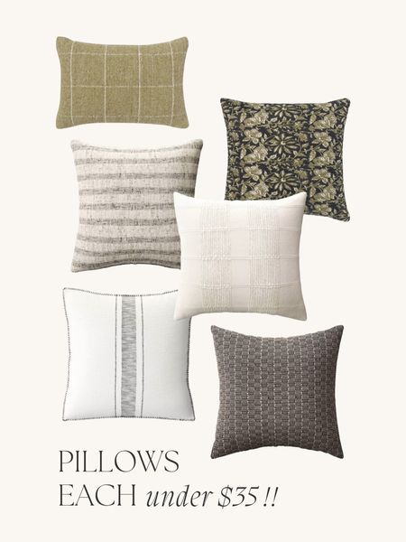 Throw pillows, under $30, home decor, home finds, neutral organic home style 

#LTKhome #LTKunder50