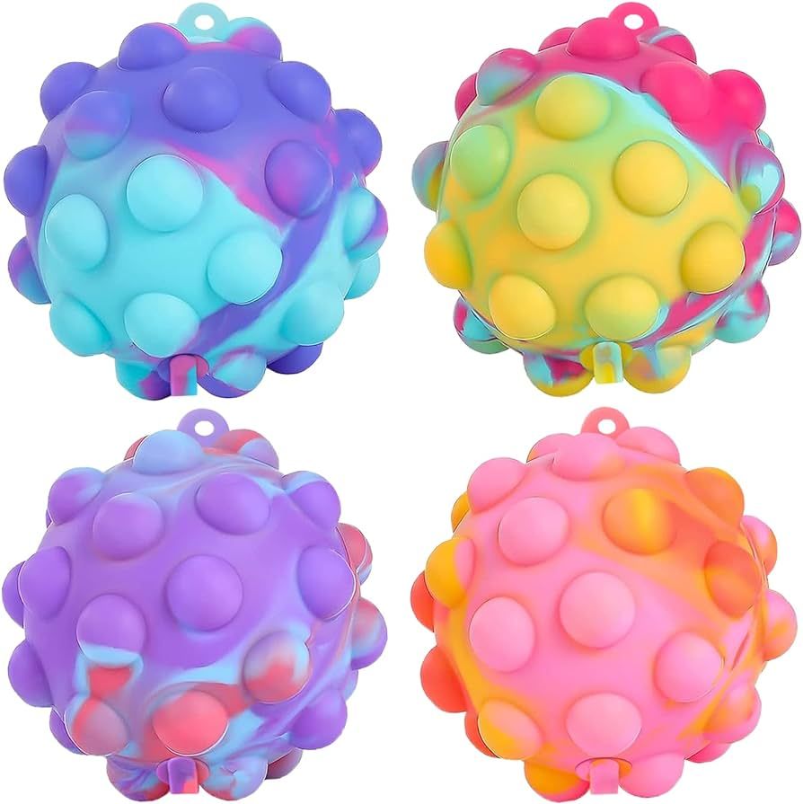 Pop Fidget Toys Its Ball Toy 4 PCS 3D Stress Balls It Pop Fidgets Pack Party Favors for Kids Toys... | Amazon (US)