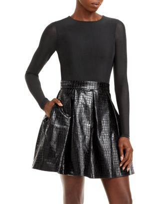 Alice and OliviaChara Faux Leather Dress | Bloomingdale's (US)