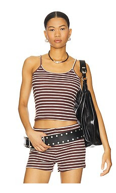 LIONESS Carrie Cami in Wine Stripe from Revolve.com | Revolve Clothing (Global)