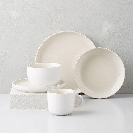 Kaloh Stoneware Dinnerware - White | West Elm (UK)