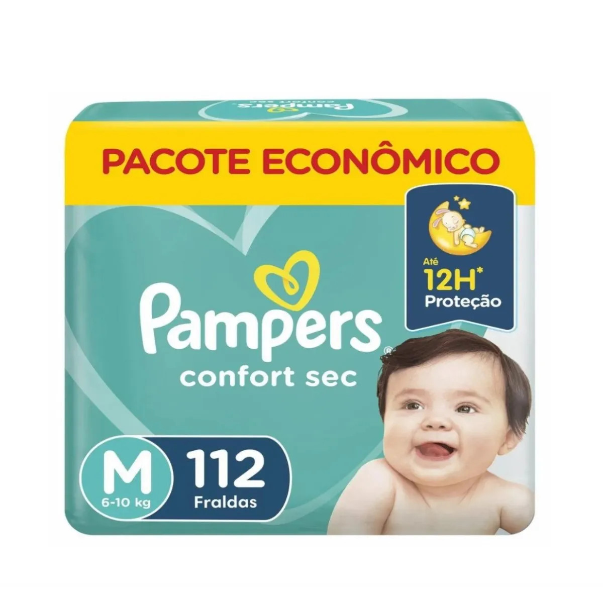 Fralda Pampers Confort Sec M 112 Unidades - Drogaria Venancio | Farmácia Online com Frete Gráti... | Drogaria Venancio BR