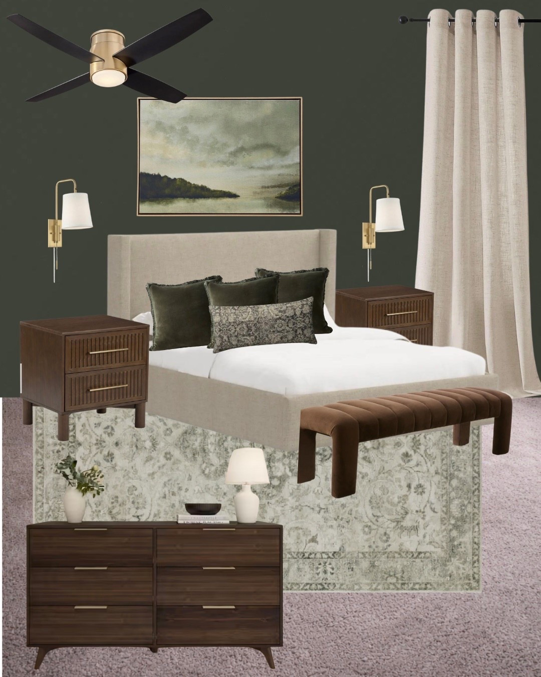 My boyfriend’s bedroom redesign - can’t wait for this to come to life! Everything is linked and most of it is on sale! The pant color is “pewter green” by Sherwin Williams 

#LTKHome #LTKdayinmylife #LTKSaleAlert