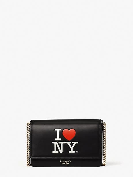 i love ny x kate spade new york flap chain wallet | Kate Spade (US)