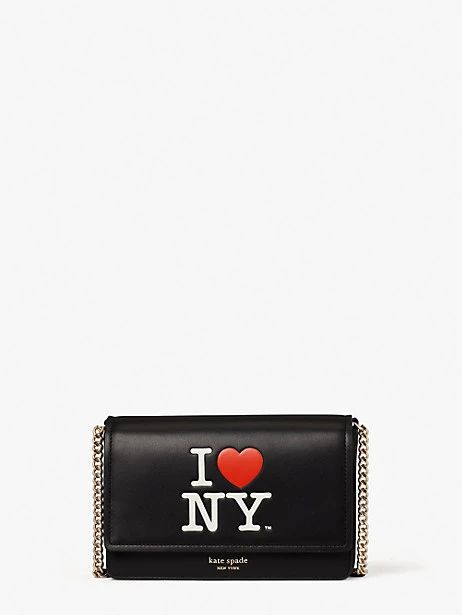 i love ny x kate spade new york flap chain wallet | Kate Spade (US)