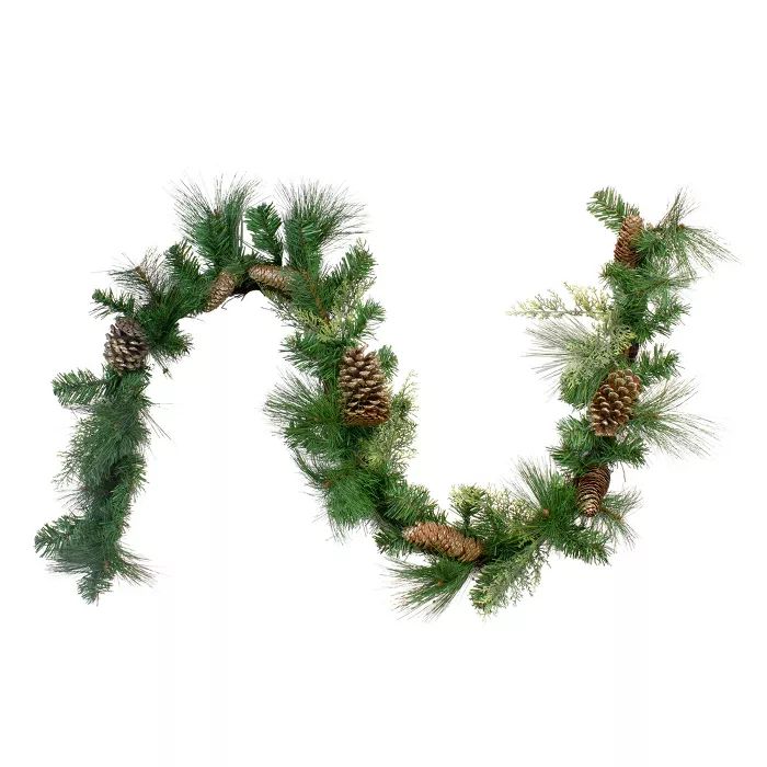Northlight 6' x 14" Mixed Pine and Pine Cones Christmas Garland - Unlit | Target