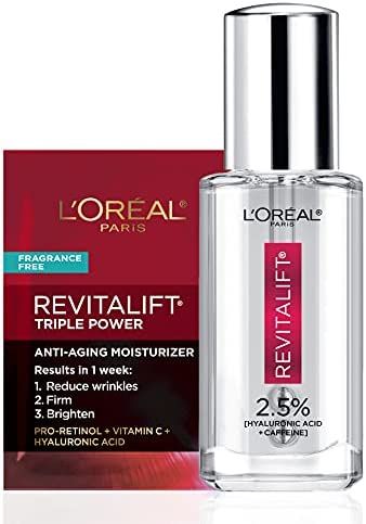 L'Oreal Paris Revitalift Hyaluronic Acid + Caffeine Hydrating Eye Serum with Anti-Aging Moisturiz... | Amazon (US)
