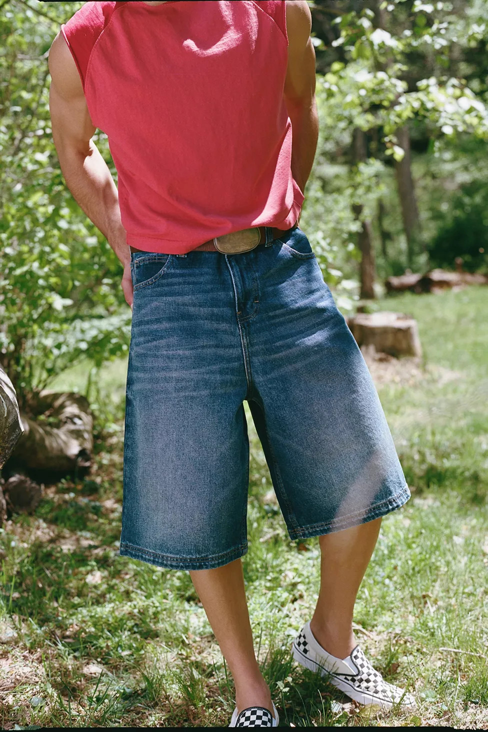BDG Astro Baggy Washed Denim Jort | Urban Outfitters (US and RoW)