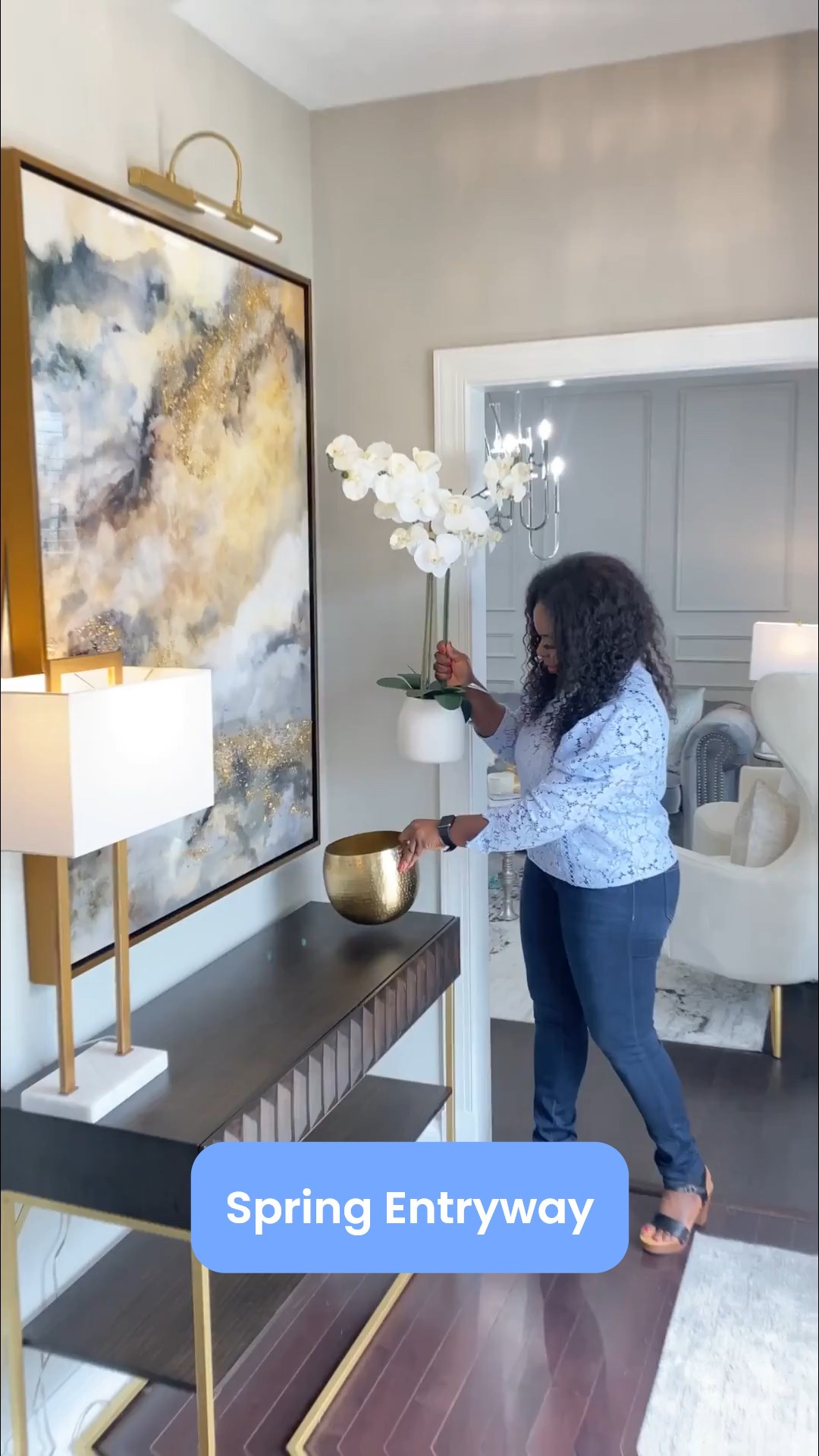 Simple ways to style your narrow entryway for Spring!

#LTKHome #LTKSaleAlert