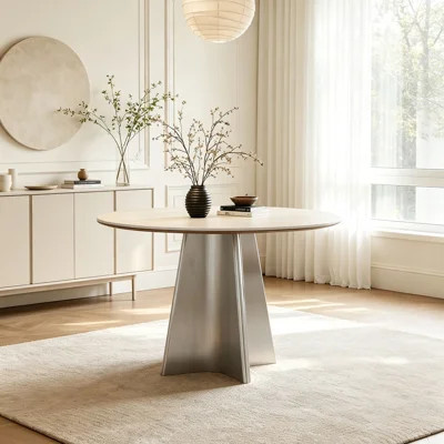 Round Sintered Stone Dining Table | Wayfair North America