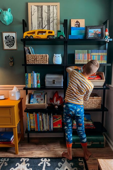 Shelf organization for kids bedrooms 

#LTKkids #LTKBacktoSchool #LTKhome