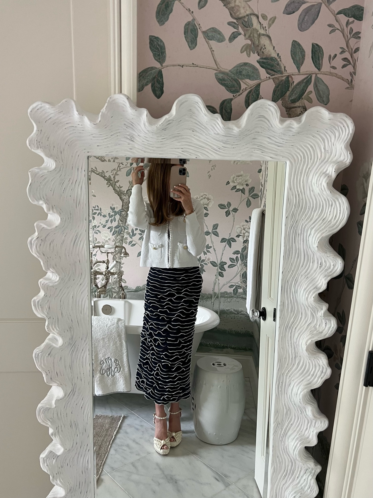 Outfit of the day! Headed out to lunch in the J. Crew white Odette sweater layered over this sheath dress from Venita Aspen’s collab with Dillard’s!

#LTKFind #LTKstyletip #LTKworkwear