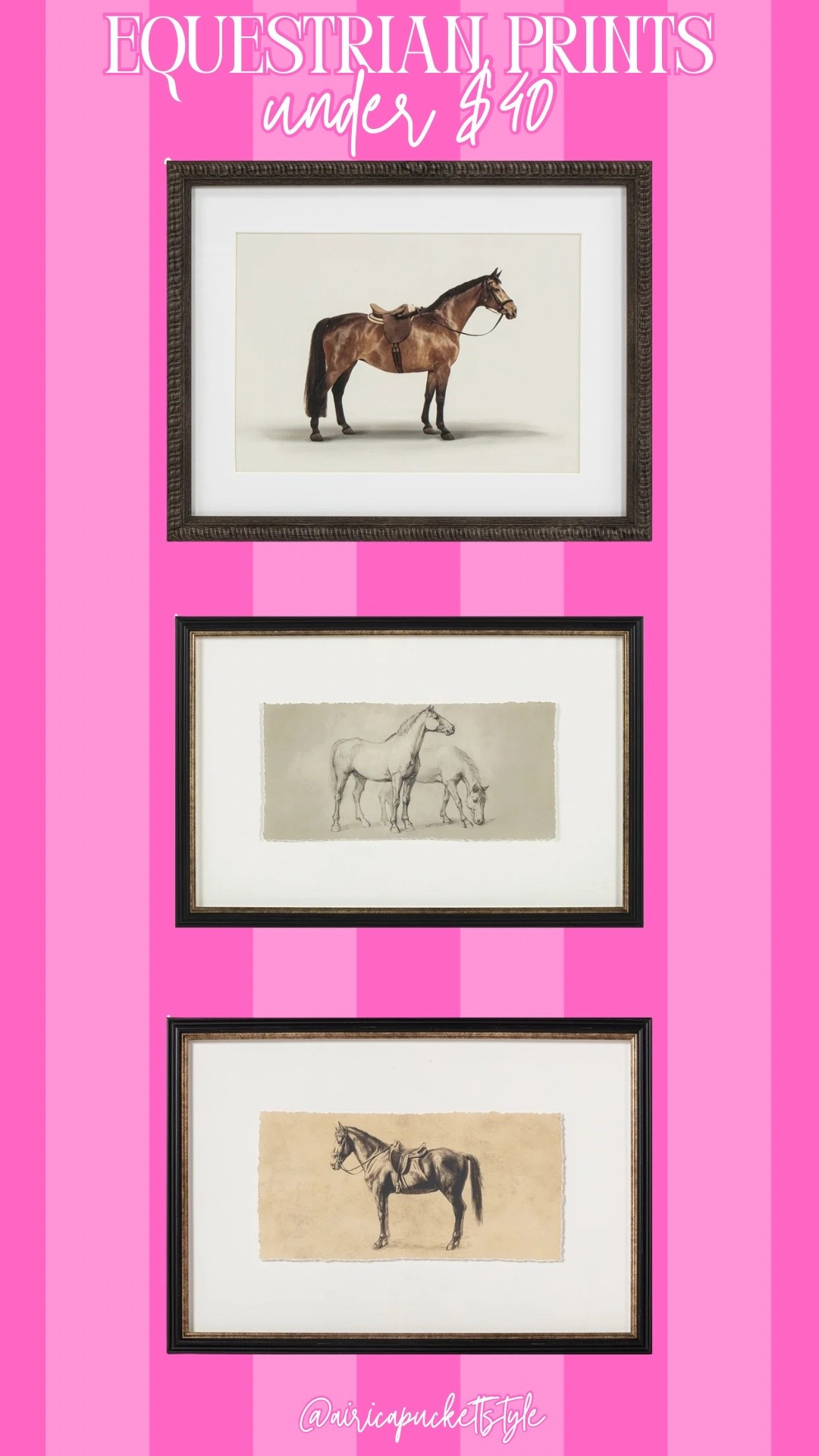 Equestrian prints under $40