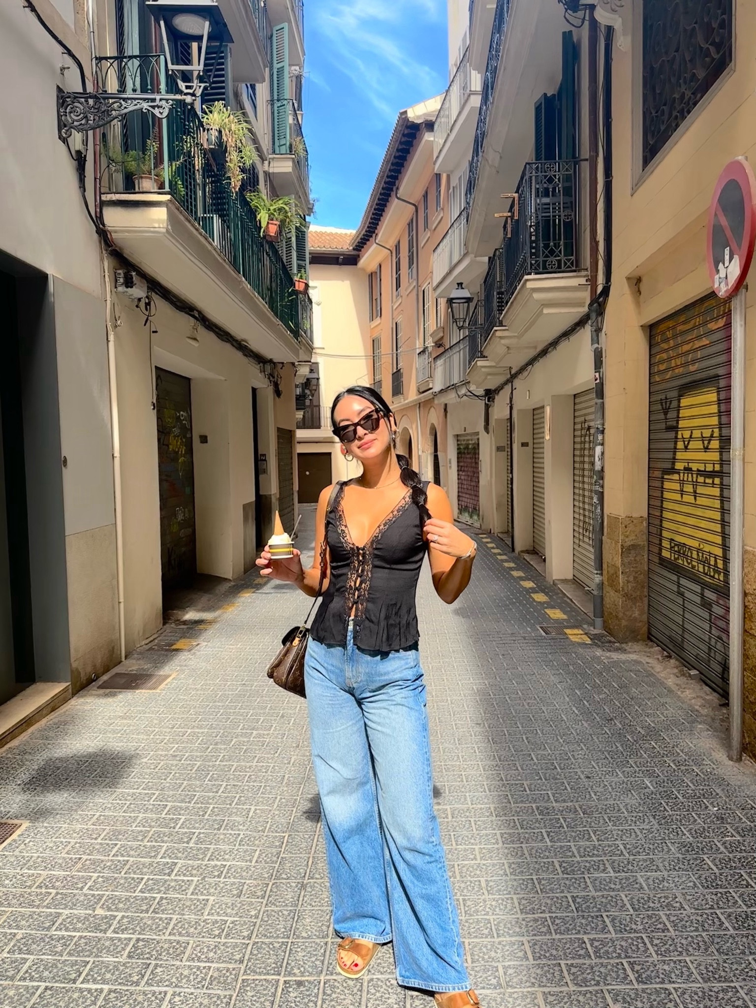 Mallorca vacation fit.

Top: size 4
Pants: size 27

#LTKtravel #LTKeurope #LTKstyletip