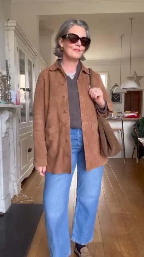 #ootd
Suede Jacket Large 
Jumper not available similar linked
Jeans size 14
Tee shirt size Large






Easy outfit ideas, wide leg jeans, casual style, knitwear, Uniqlo T-shirt, M&S, suede bag, Sezane, suede jacket, layering, knitwear, transitional style  

 

#LTKuk #LTKstyletip #LTKspring