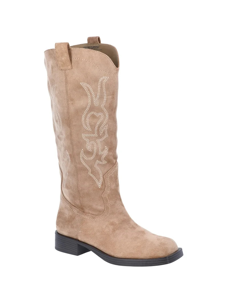 No Boundaries Women's Square Toe Western Boots | Walmart (US)