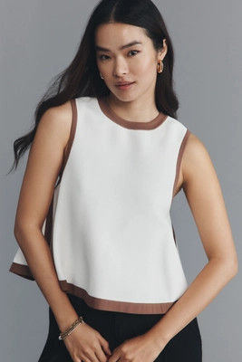 Maeve Sleeveless Swing Knit Top | Anthropologie (US)