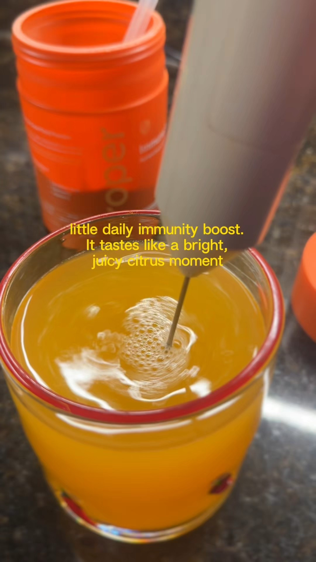 MY DRINK 🍊🍊🍊 healthy and tastes like orange juice #immunebooster #juice #iconglass 

#LTKActive
