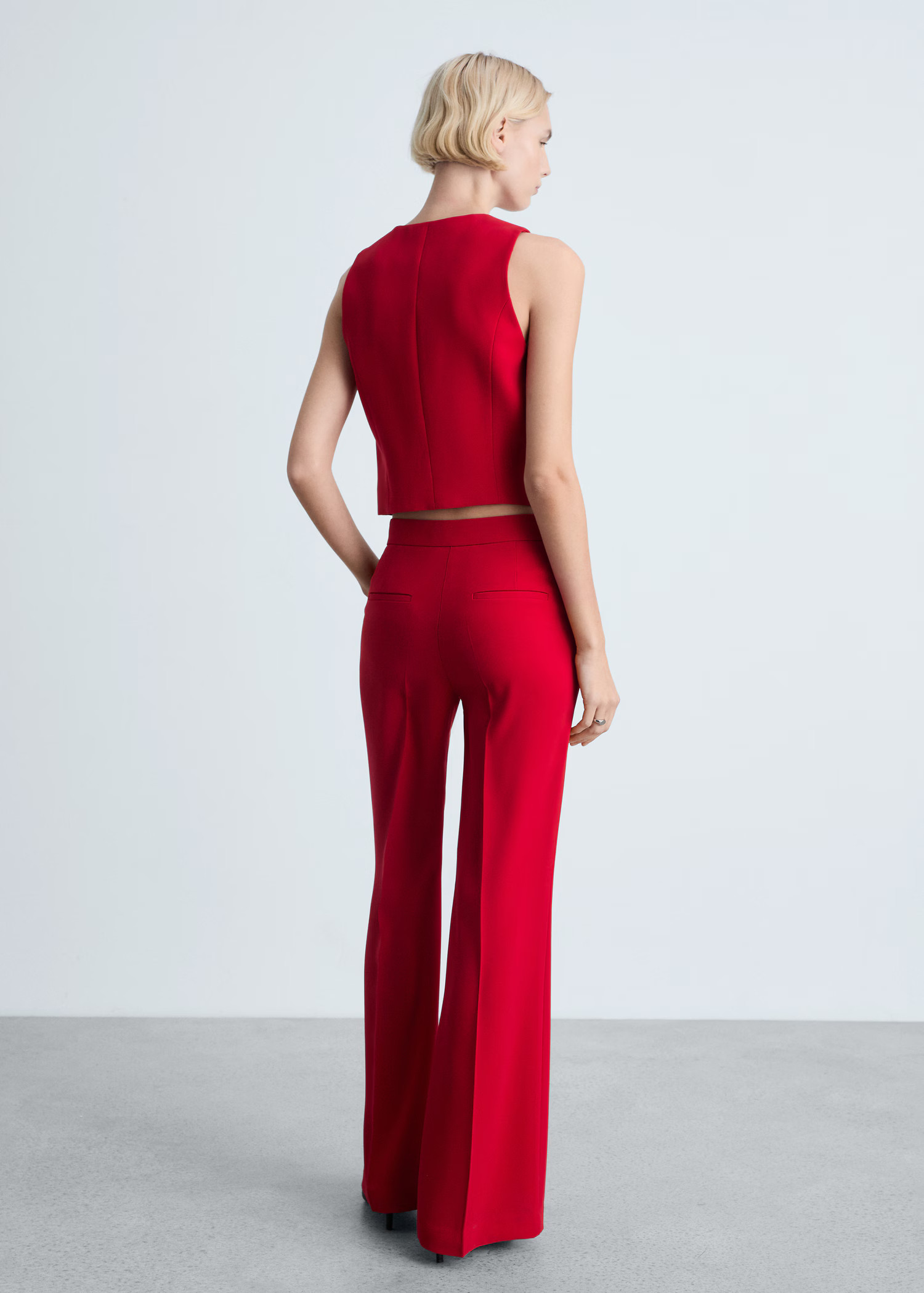 Wideleg suit trousers - Donna | MANGO Italia | Mango EU