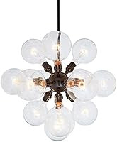 Rivet Modern Satellite 15 Globe Ceiling Pendant Chandelier Fixture With Light Bulbs - 9.75 x 9.75... | Amazon (US)