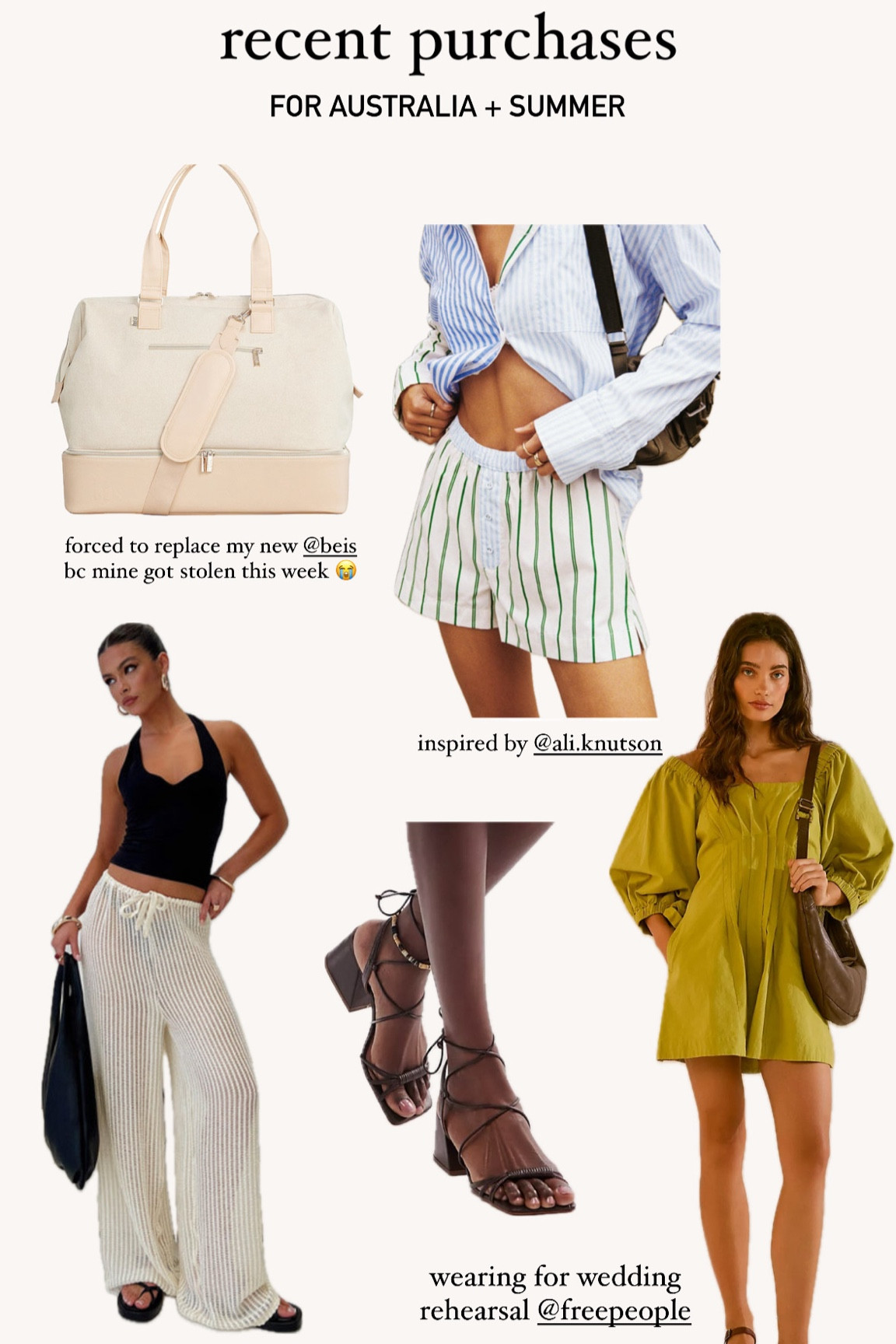Summer travel outfit inspo! 

#LTKTravel #LTKStyleTip #LTKSeasonal