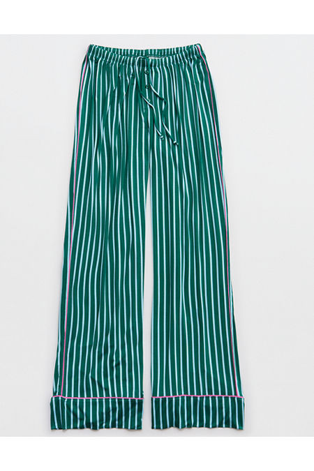 Aerie Real Soft Trouser PJ Women's Deep Forest Green XXS | Aerie