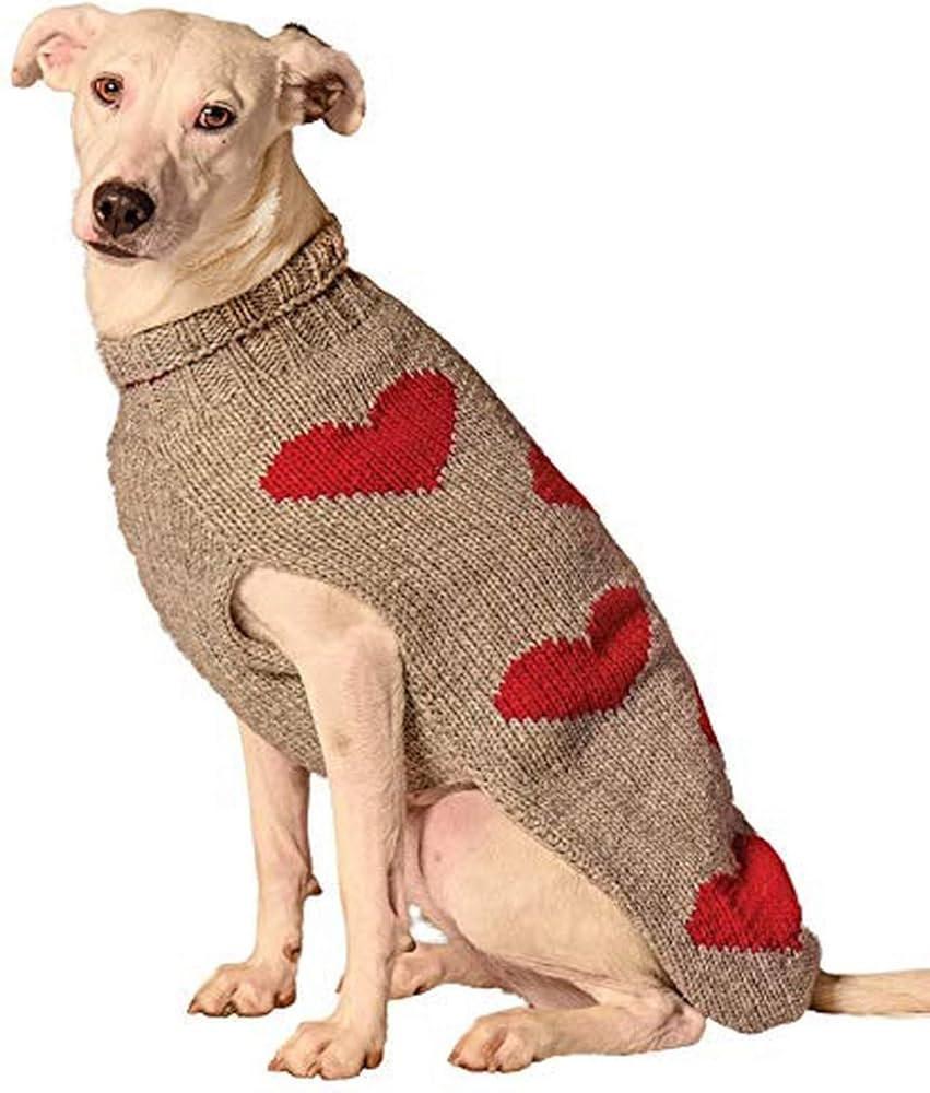 Chilly dog Red Hearts Dog Sweater (Medium) | Amazon (US)