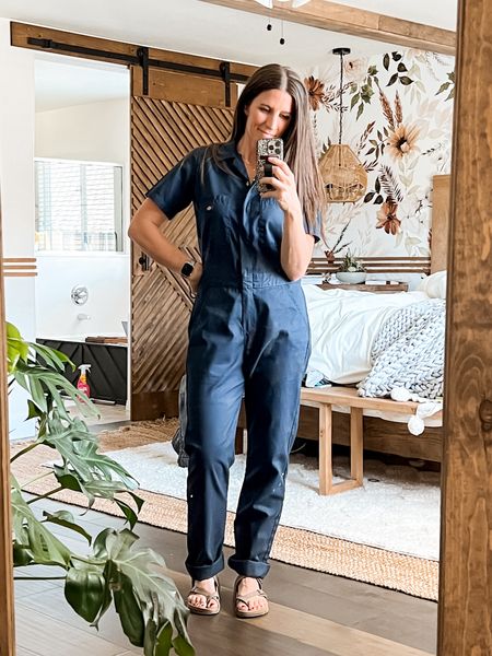 #workfit jumpsuit is try to size, and so comfy. Even if your husband says you look like his grandpa. Hahaha! I’m in a small. And these shoes on repeat all summer. 😍

#LTKstyletip #LTKover40 #LTKworkwear