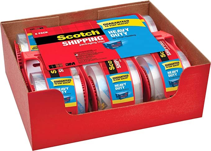 Scotch Heavy Duty Packaging Tape, 1.88" x 22.2 yd, Designed for Packing, Shipping and Mailing, St... | Amazon (US)