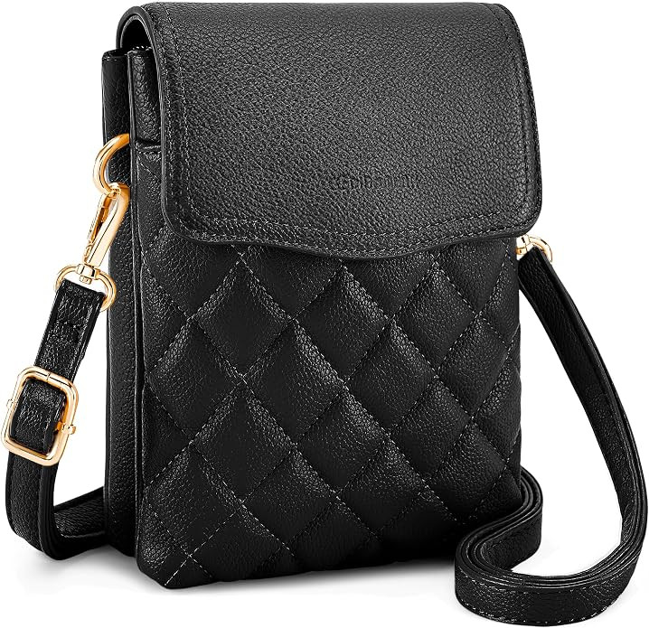 RFID Small Crossbody Bags for Women Quilted Cell Phone Purse Women's Crossbody Handbags with Cred... | Amazon (US)