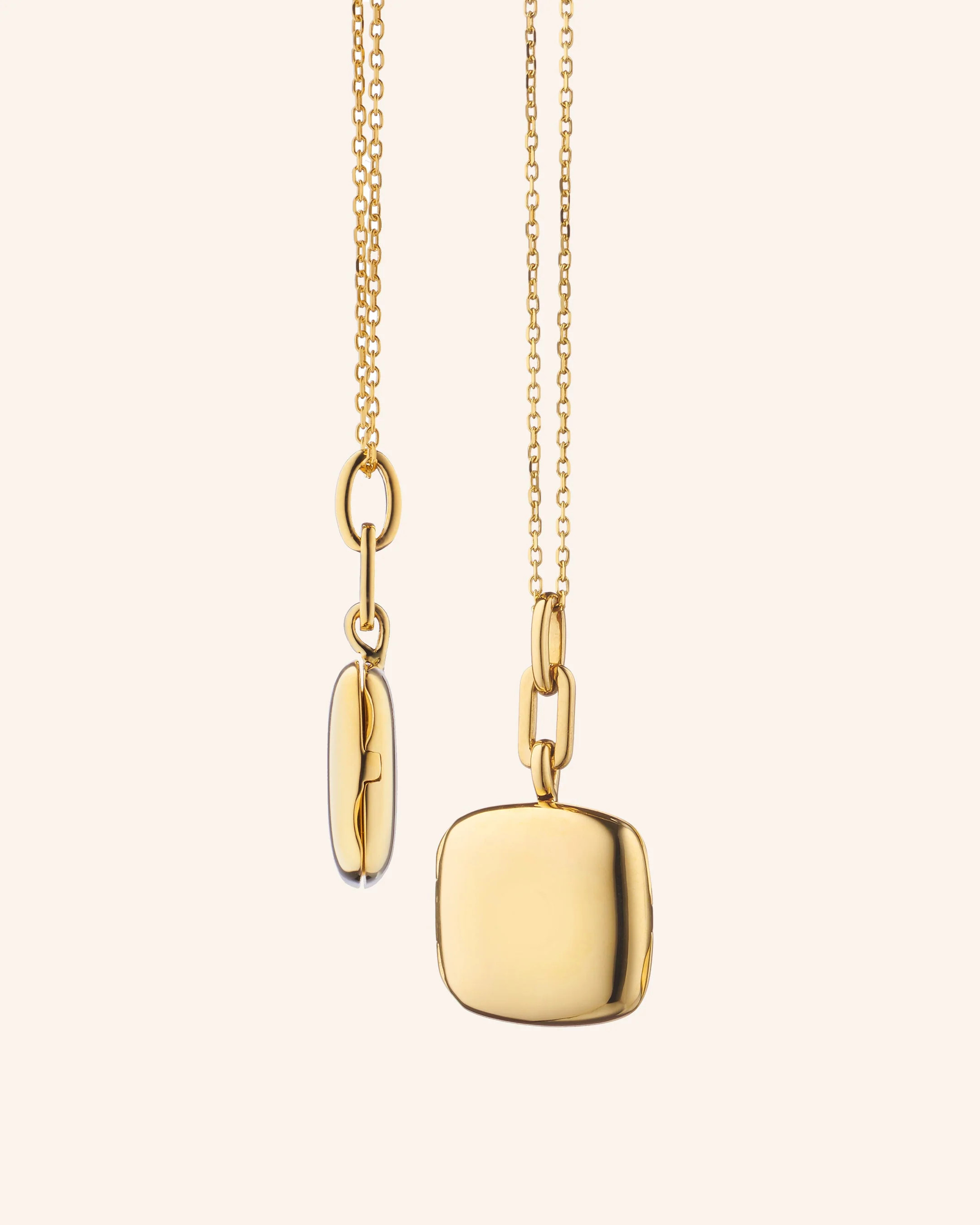 Slim "Viv" Gold Locket Necklace | Monica Rich Kosann