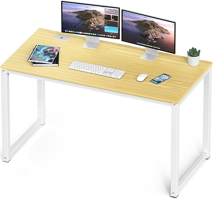 SHW 48-Inch Commercial-Grade Office Computer Desk, Oak | Amazon (US)