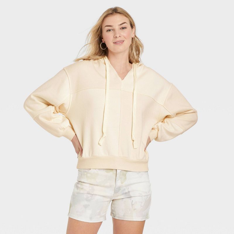 Women's Patchwork Hooded Sweatshirt - Universal Thread™ | Target