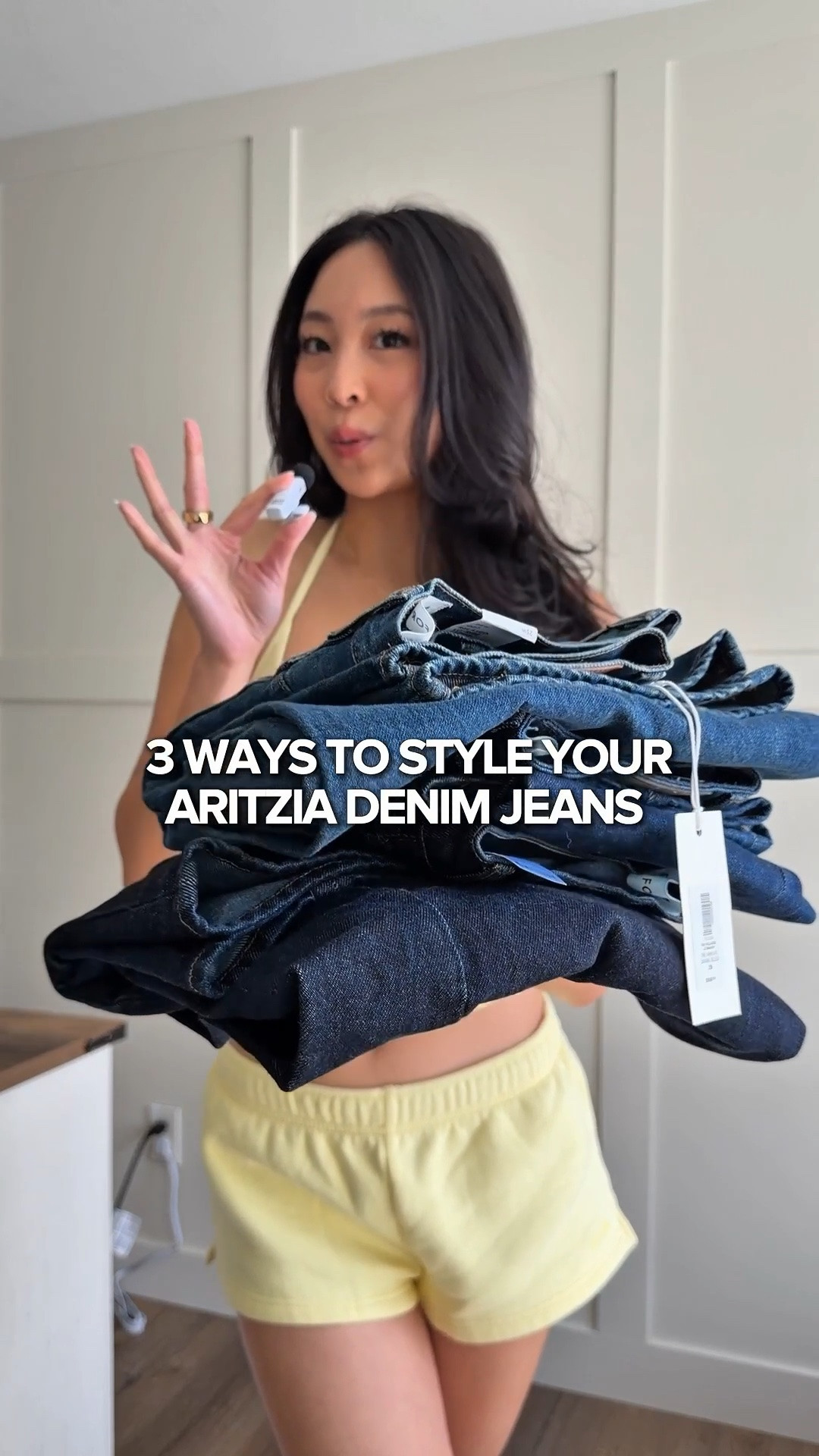 3 EASY ways to style your @Aritzia denim jeans!! 👖🤑

All from Aritzia’s latest drop this past month… from flared bootcut to lo-rise baggy jeans to high-rise ultra wide styles!! I can’t even pick a pre/summer ootd favorite!!

Add these to your capsule wardrobe or get fomo.

#LTKootd #LTKgrwm #LTKPetite