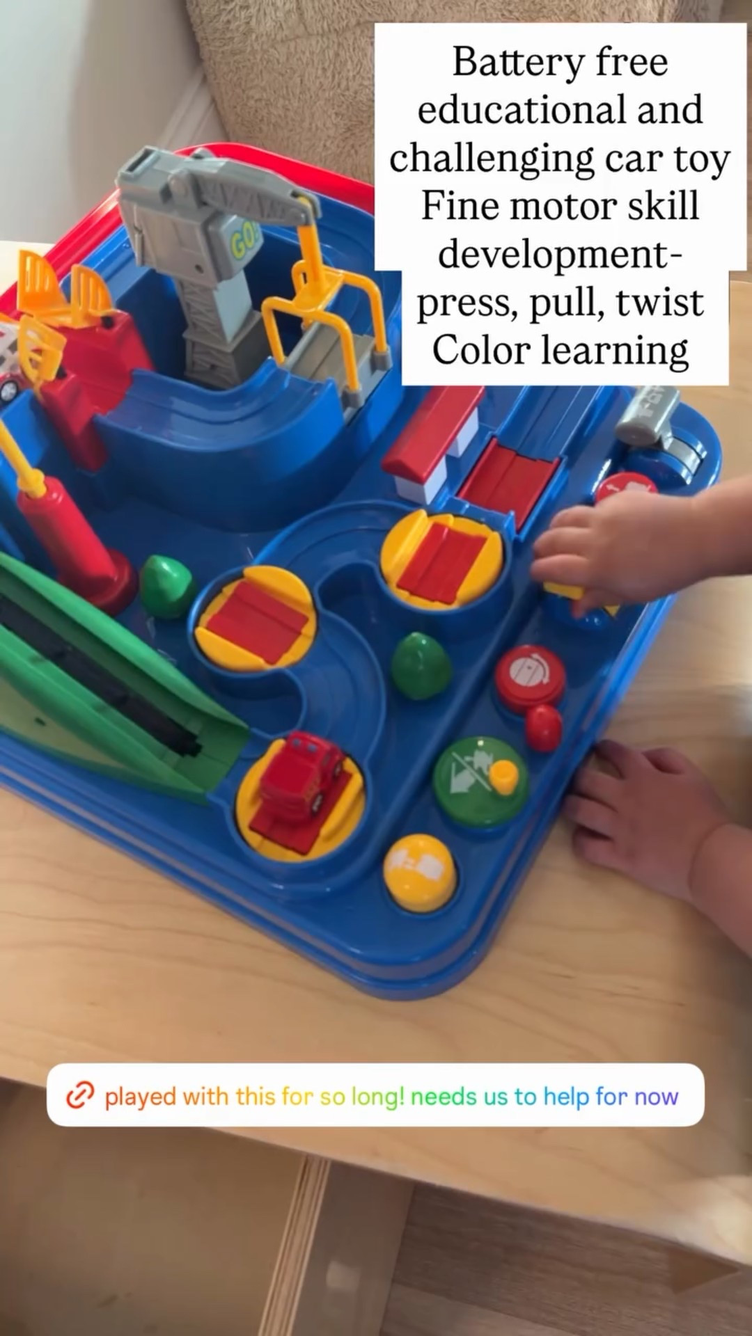 Battery free educational and challenging car toy
Fine motor skill development-press, pull, twist Color learning

#LTKKids #LTKmomlife