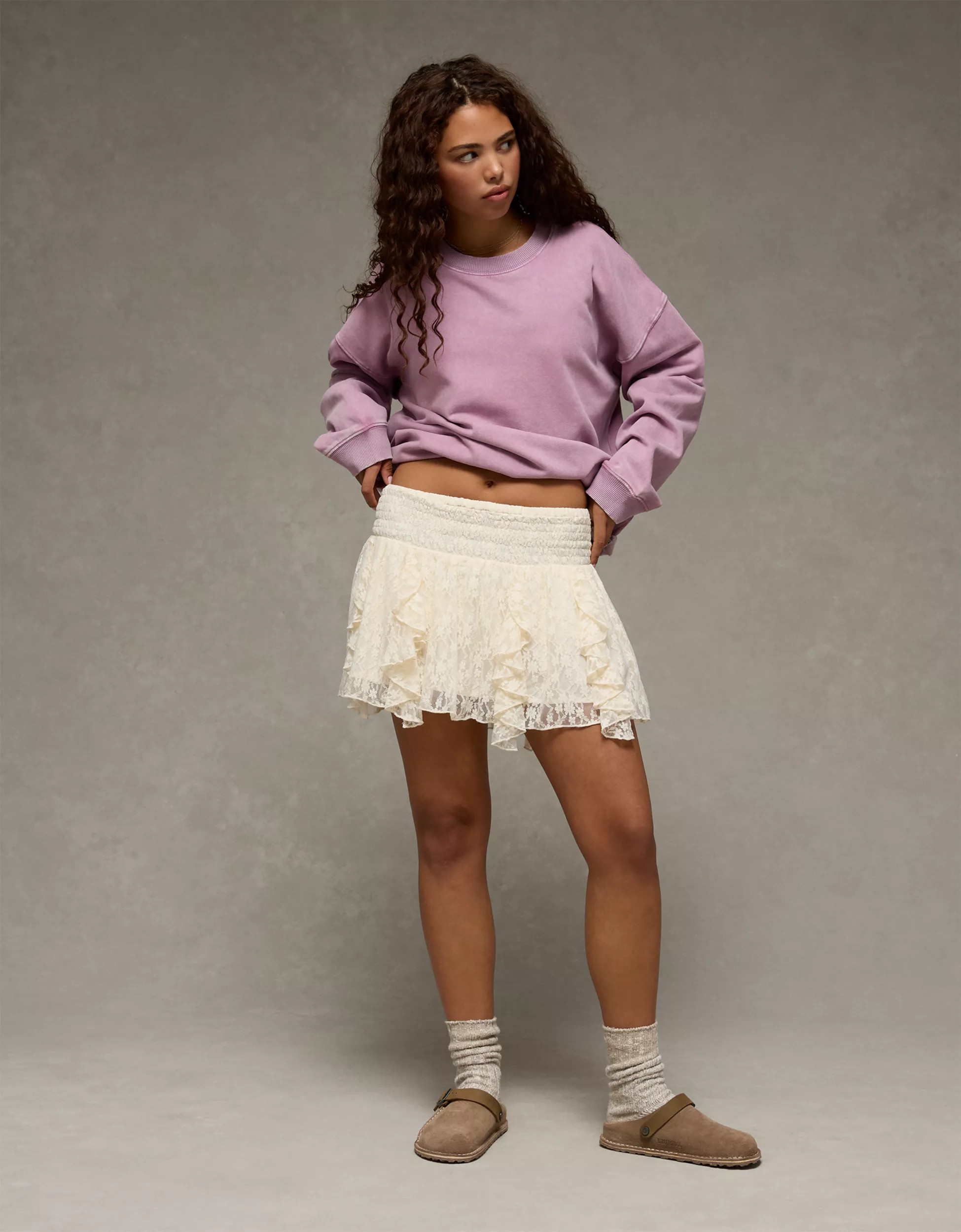 AE Lace Mini Skort | American Eagle Outfitters (US & CA)