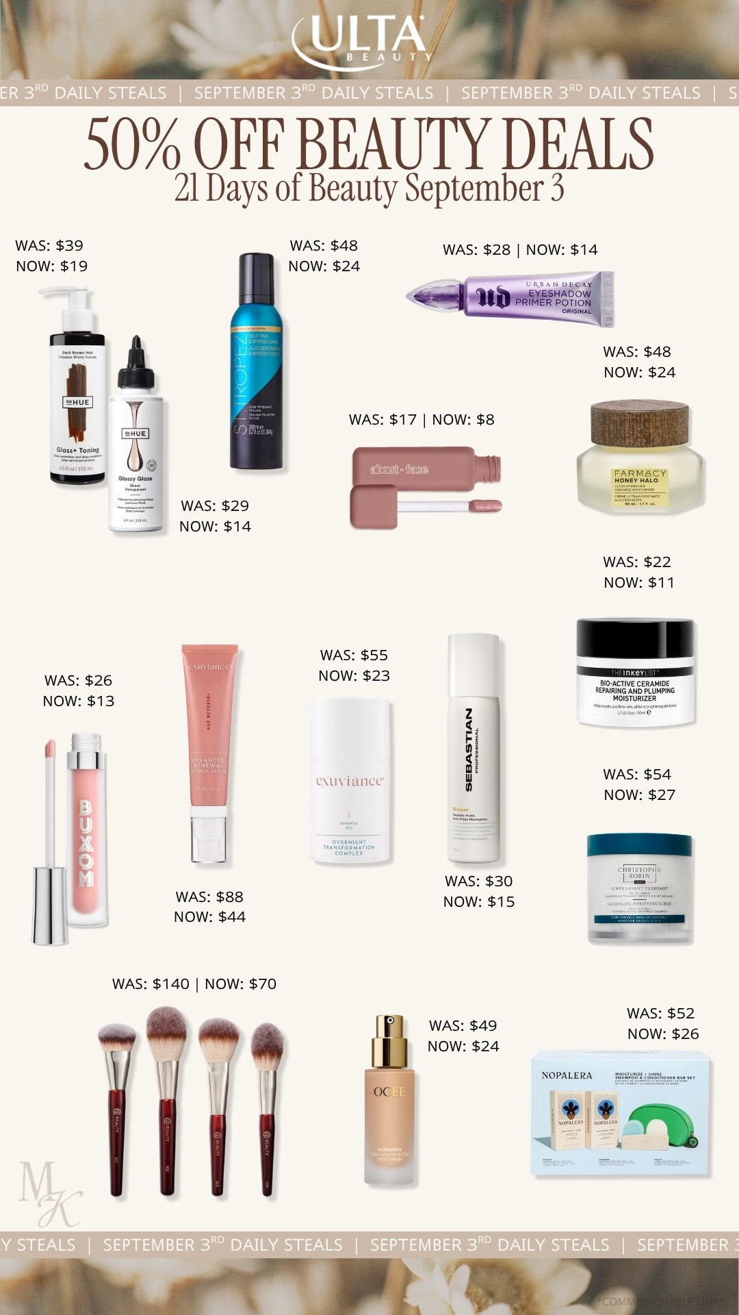 Ulta 21 Days of Beauty Favorites! 
-
Makeup, beauty, ulta, hair care, skincare, tanning, lip gloss, urban decay, foundation, makeup brushes

#LTKSaleAlert #LTKBeauty