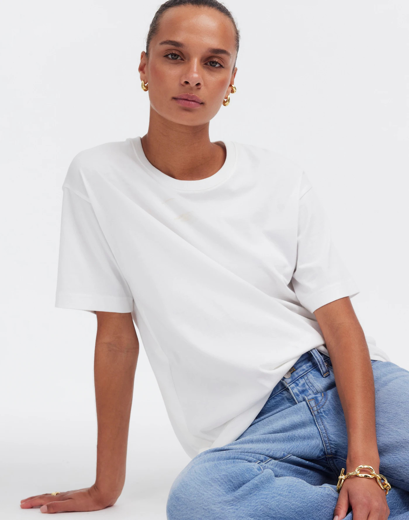 Cotton Relaxed Oversized Tee | Madewell