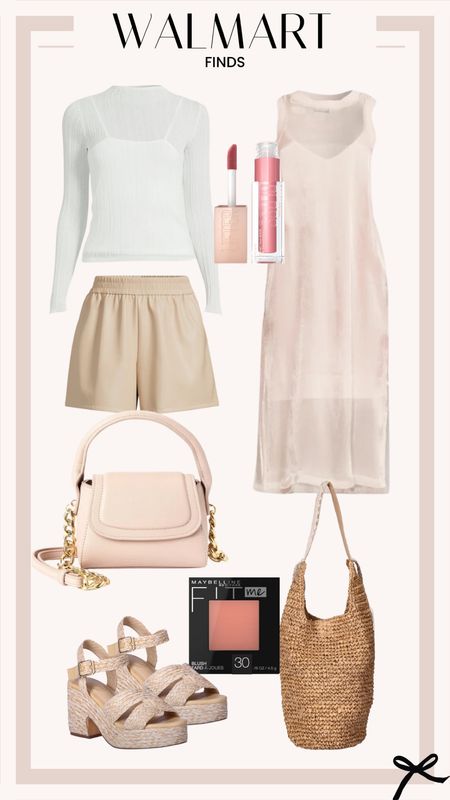 Walmart fashion and beauty finds. Neutral and pink spring clothes, bags, shoes. Budget friendly makeup options. 

#LTKbeauty #LTKfindsunder100 #LTKstyletip