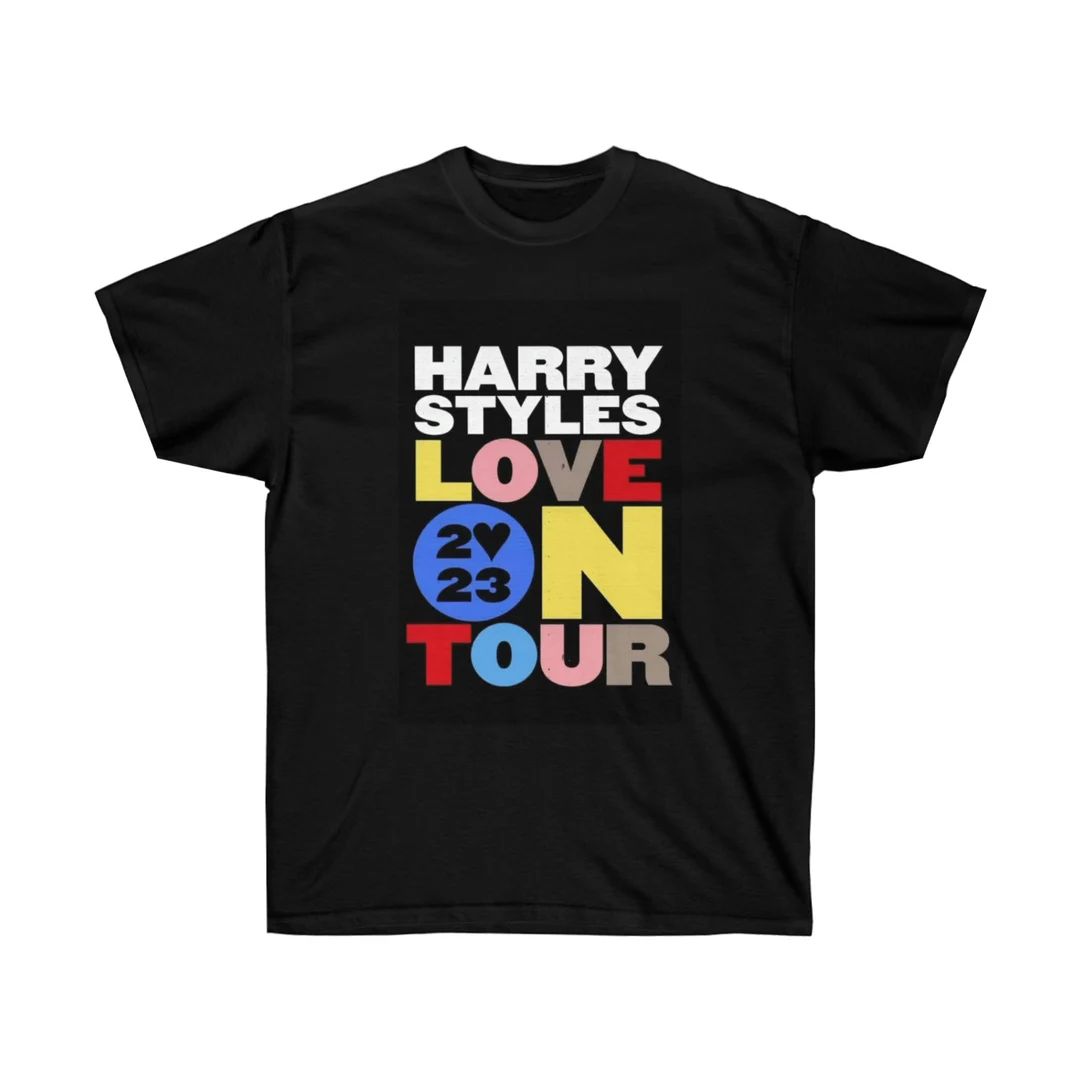 Harry Styles T-Shirt Love On Tour 2023 T-Shirt Black | Etsy (US)