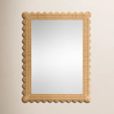 Lacie Rattan Rectangle Wall Mirror | Wayfair North America