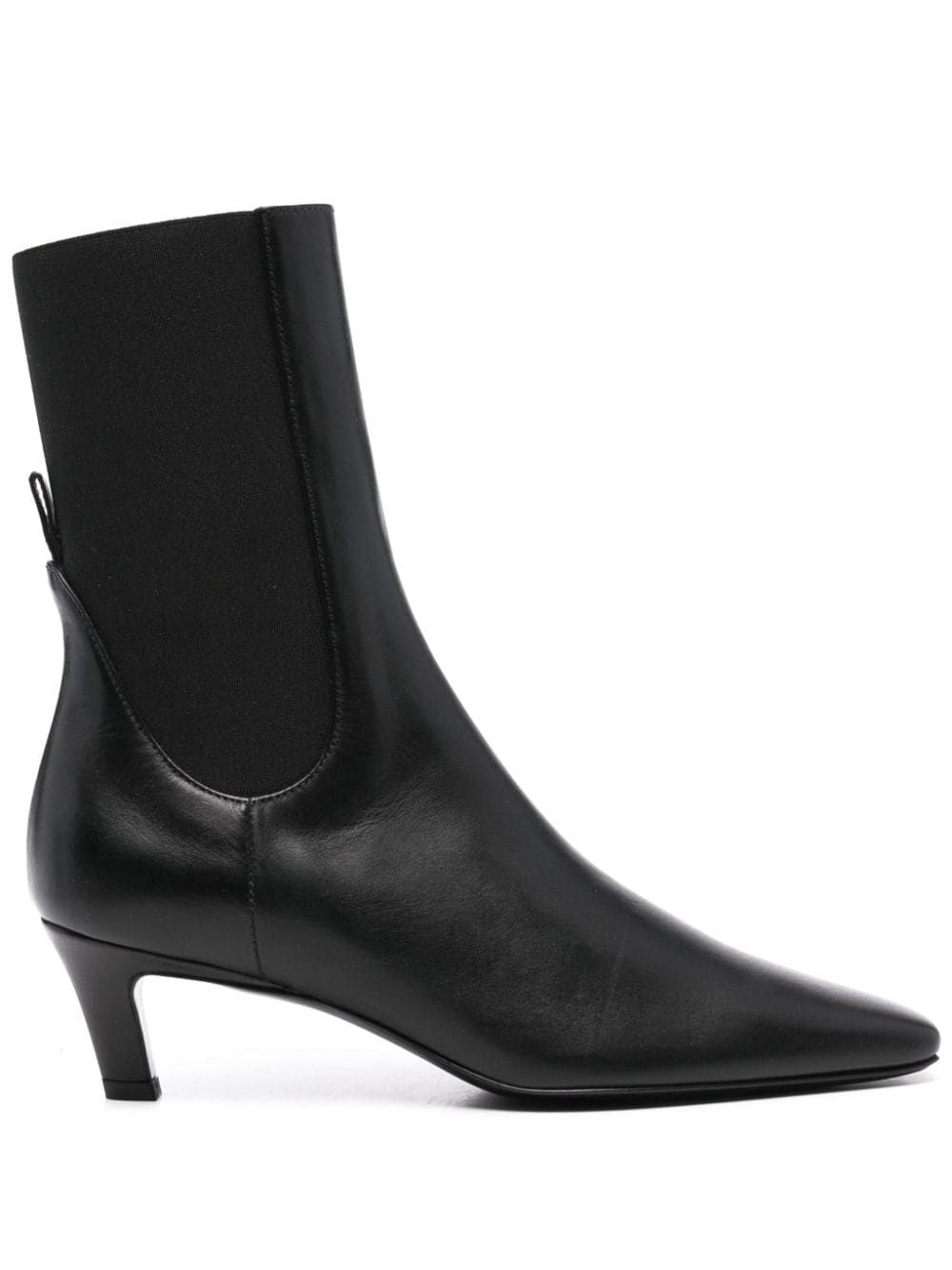 TOTEME The Mid Heel Leather Boots - Farfetch | Farfetch Global