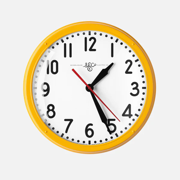Schoolhouse Electric Clock | Schoolhouse