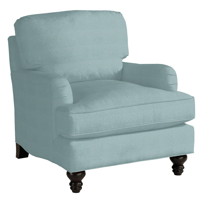 Eton Upholstered Club Chair Traditional Hardwood Furniture | Ballard Designs, Inc.