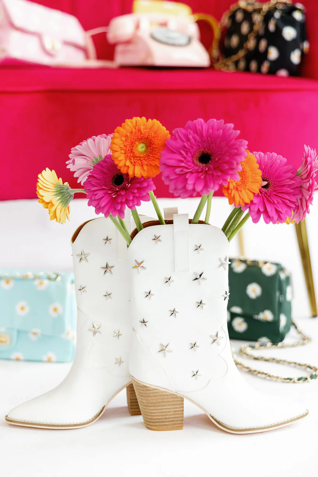 Scarlett Star Stud Western Mid Calf Boot | Willow Boutique