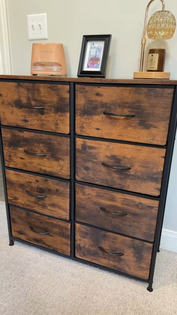 This 8 drawer fabric dresser is a smart storage solution for bedrooms, closets, dorm rooms, and small spaces. Deep fabric drawers hold clothes, blankets, and daily items while the sturdy metal frame adds support and the wooden top gives a clean modern look. Great for fast room organization and simple space saving storage. #homestorage #dresserorganization #smallspacesolutions #dresser

#LTKHome #LTKmomlife #LTKKids
