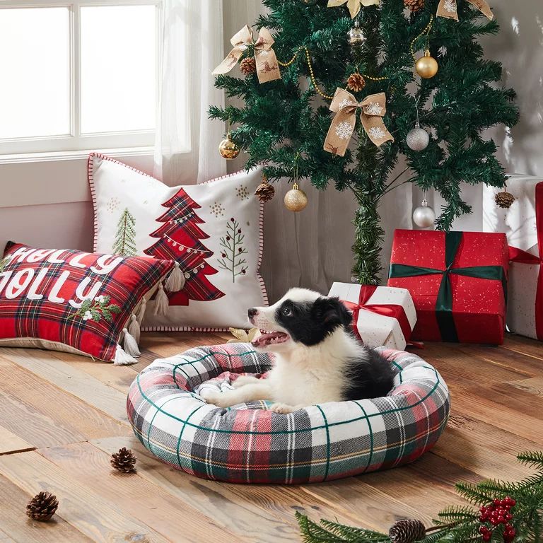 Levtex Home - Spencer Plaid - 23in x 14in x 6in - Pet Bed - Classic Plaid - Red, Green, Gold, Whi... | Walmart (US)